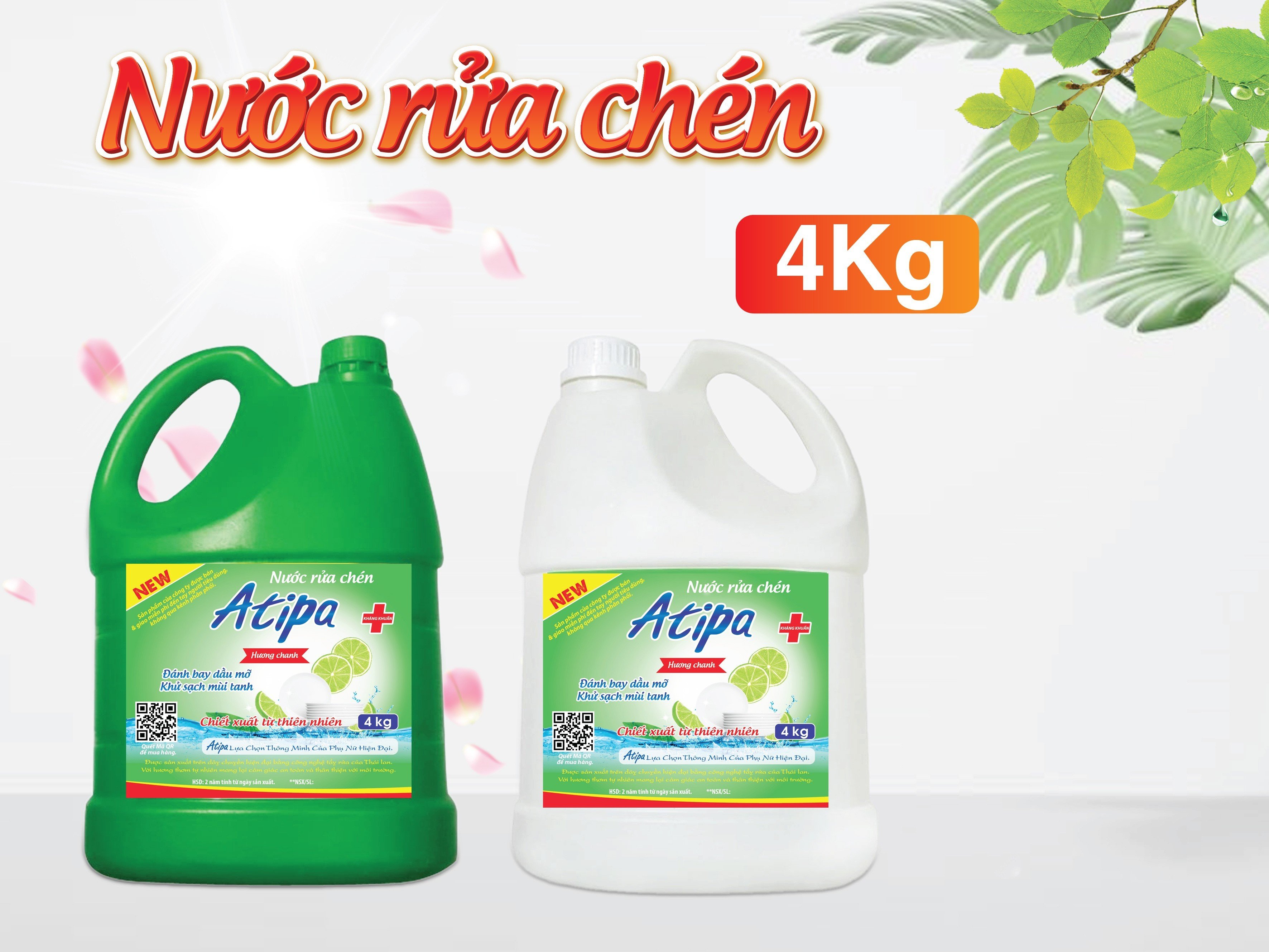 NƯỚC RỬA CHÉN ATIPA 4KG