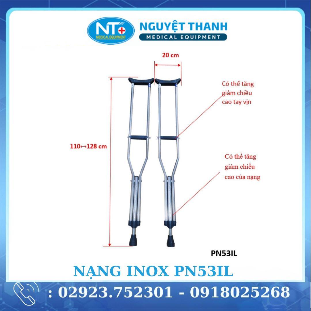 Nạng Inox PN 53 IL - Nạng Tựa Nách Inox Lớn - Đơn Vị : 1 Cây