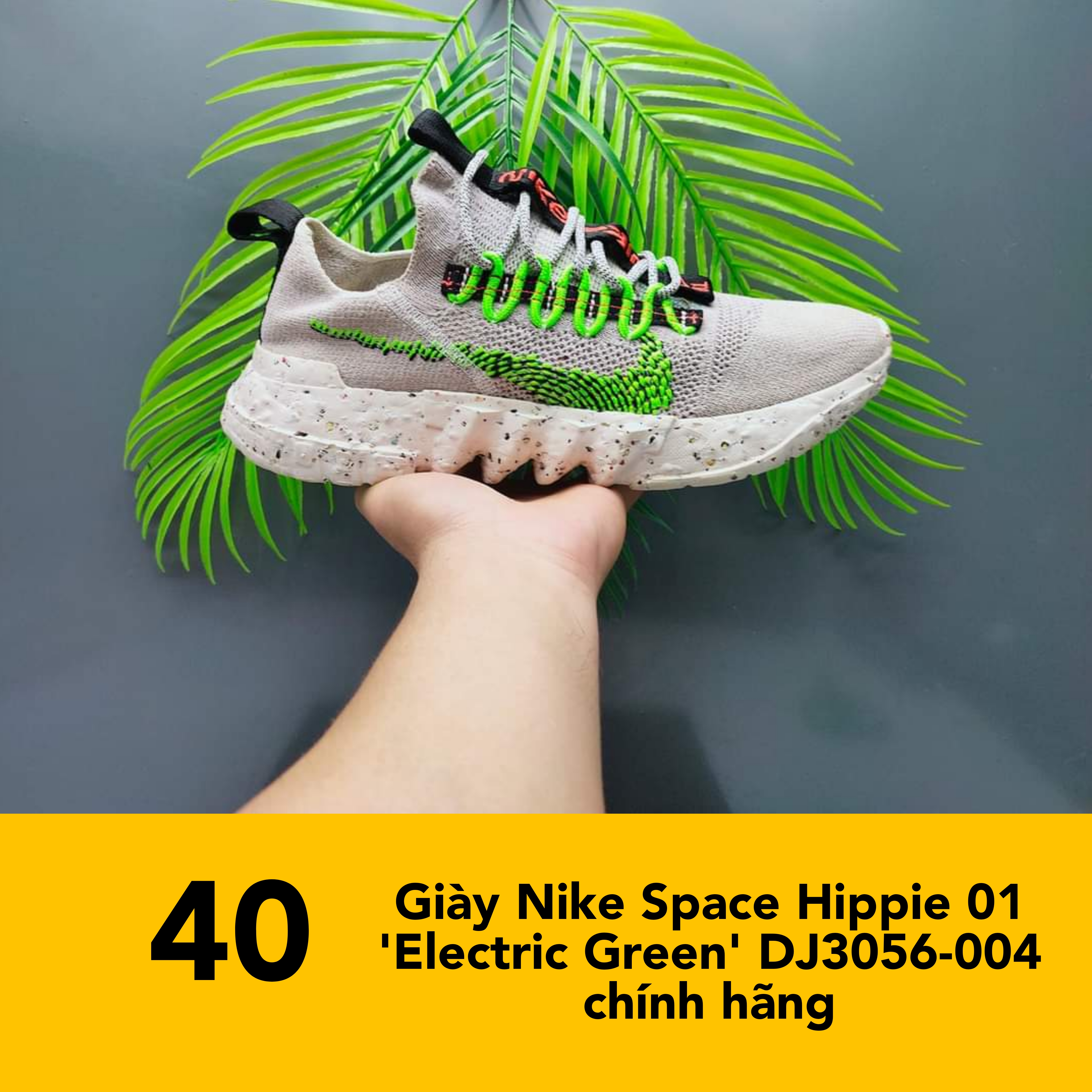 Giày Nike Space Hippie 01 'Electric Green' DJ3056-004 chính hãng