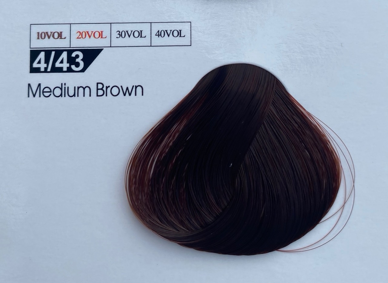 Nhuộm chuyên nghiệp Lacei mã 4/43 Tuýp 100g Không Phủ Bạc