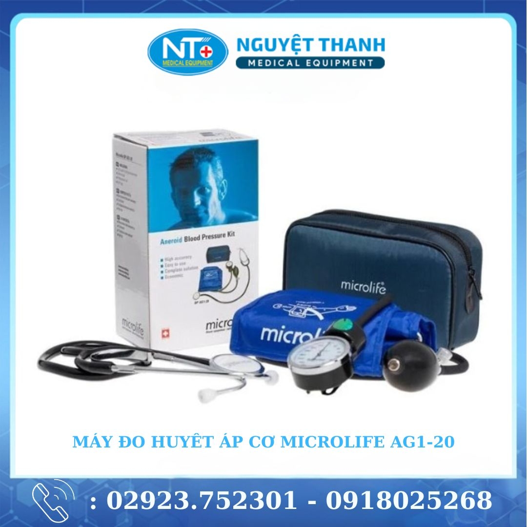 Máy Đo Huyết Áp Cơ Microlife AG1-20 ( gồm bộ đo và ống nghe huyết áp )