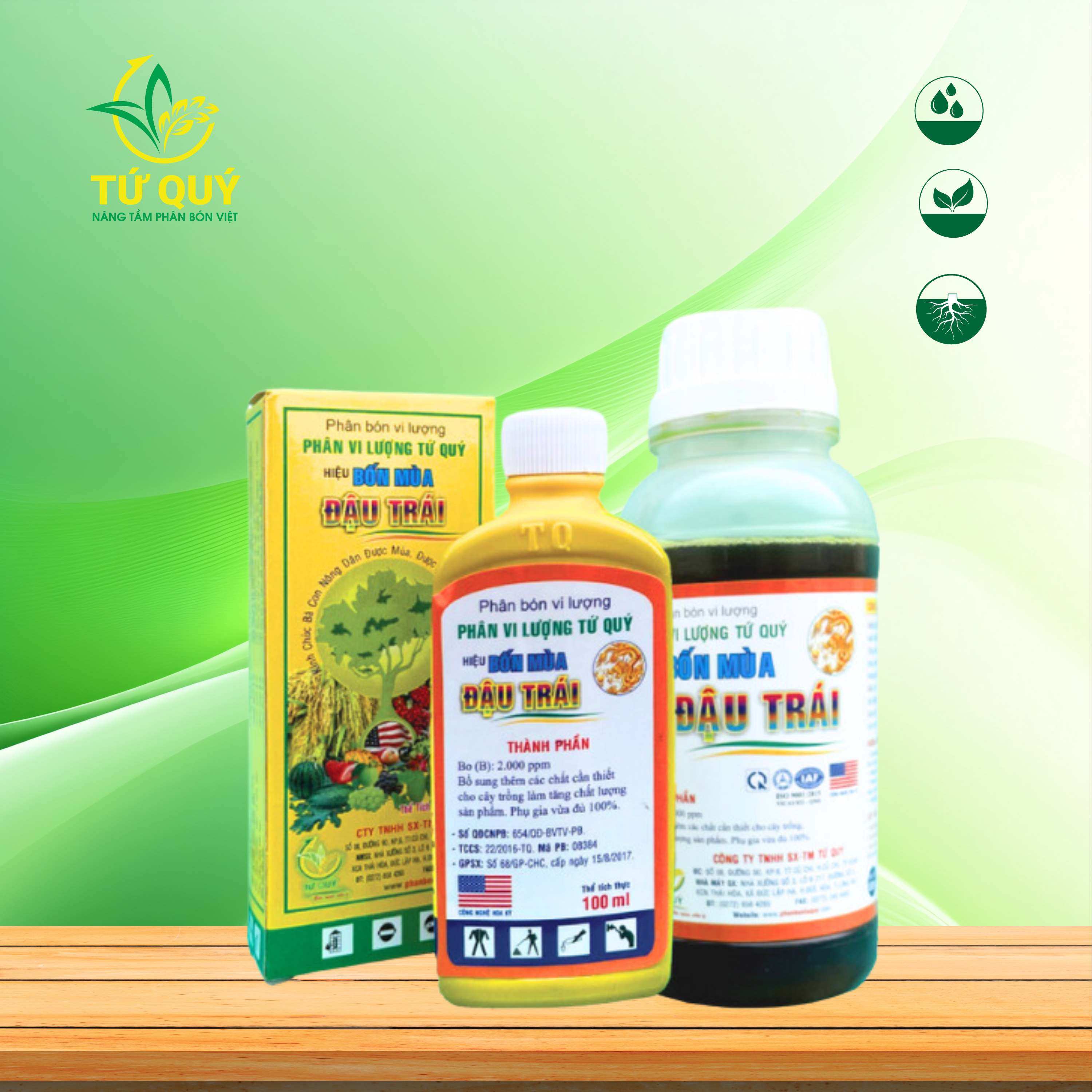 Đậu Trái Bốn Mùa Chai 100ml
