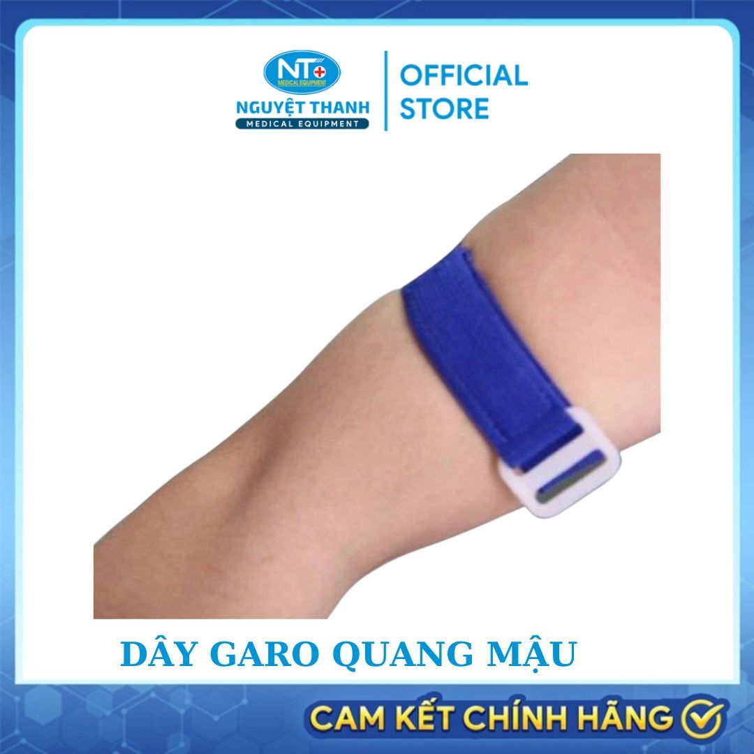 Dây garo Quang Mậu chất liệu vải thun co giãn, dùng để thắt mạch máu, cầm máu khẩn cấp