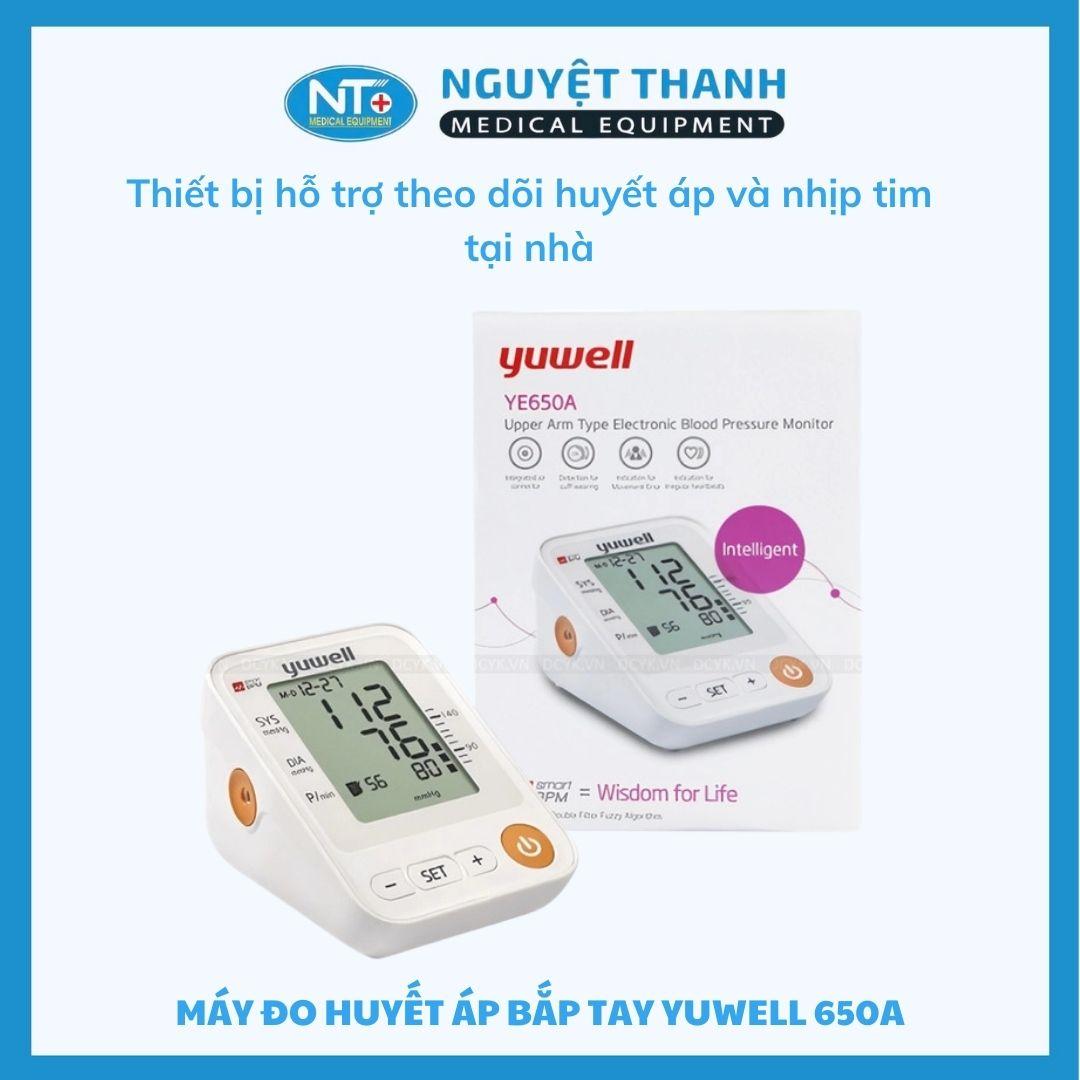 Máy Đo Huyết Áp Điện Tử Bắp Tay YUWELL 650A