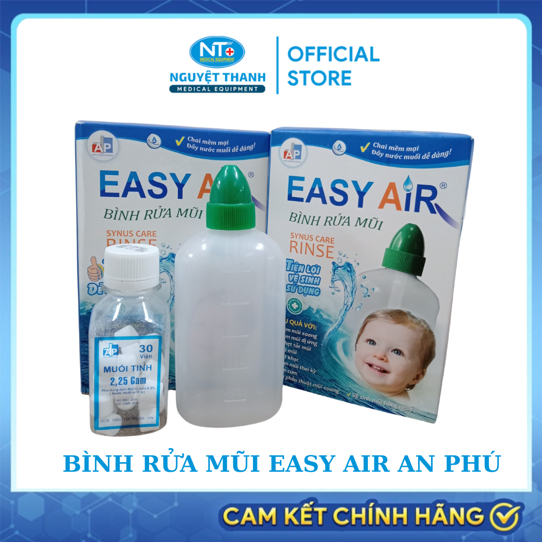 Bình Rửa Mũi EASY AIR - An Phú - Làm sạch nhẹ nhàng, hiệu quả.