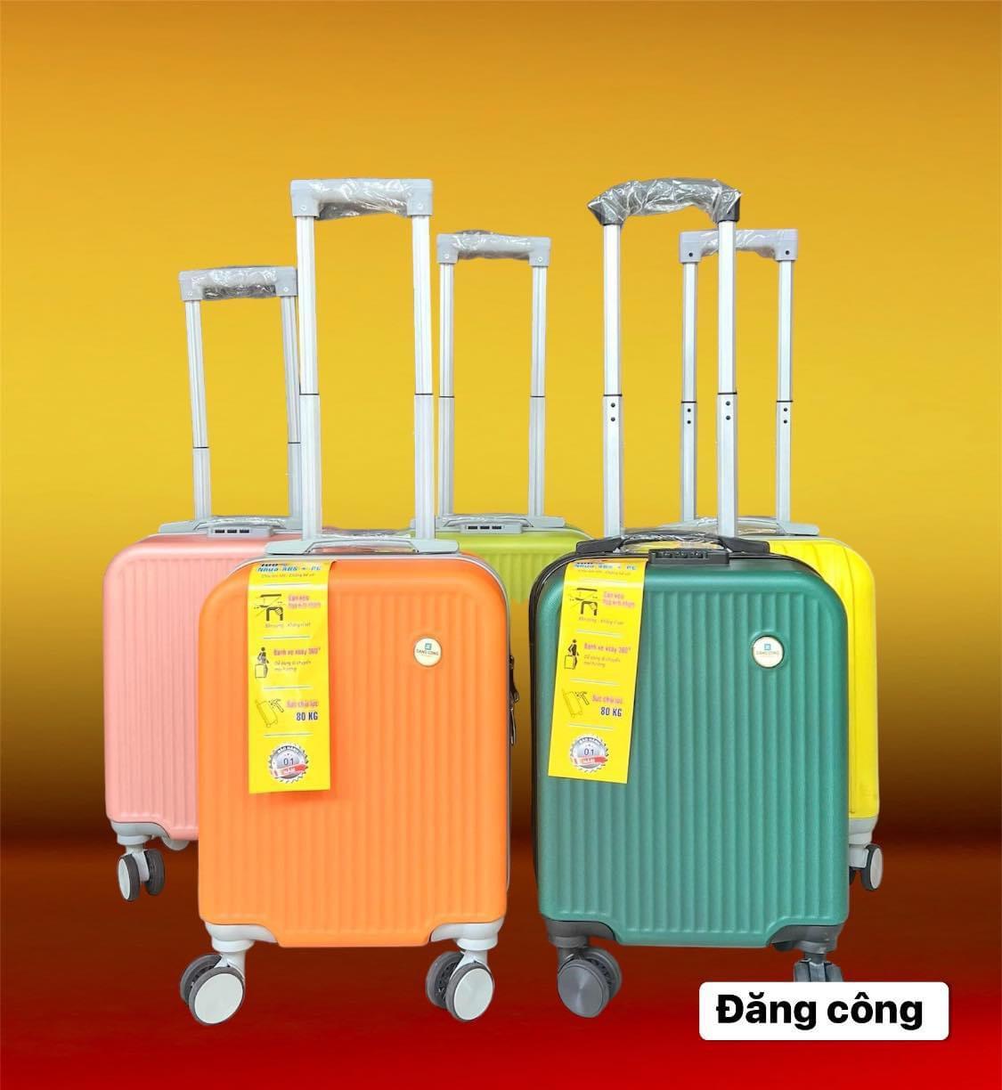 VALI MẪU SIZE 16INCH LOGO TRÒN VỚI THIẾT KẾ NHỎ NHẮN, SANG TRỌNG, TIỆN LỢI TRONG DI CHUYỂN. 