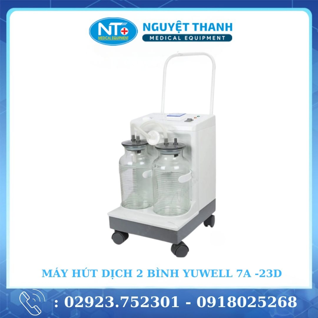 Máy Hút Dịch 2 Bình YUWELL 7A-23D