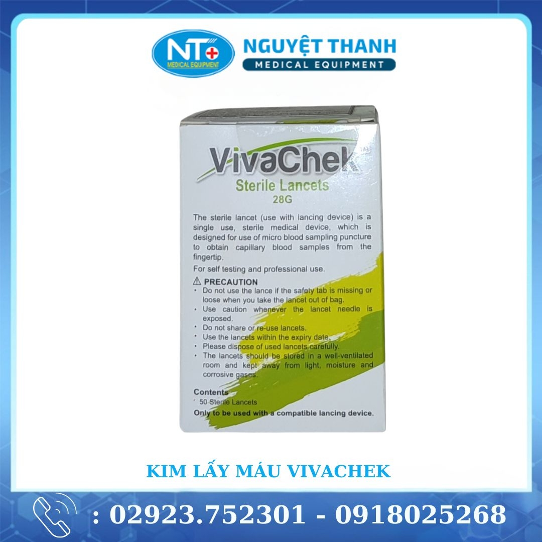 Kim Tròn Lấy Máu Thử Đường Huyết Vivachek