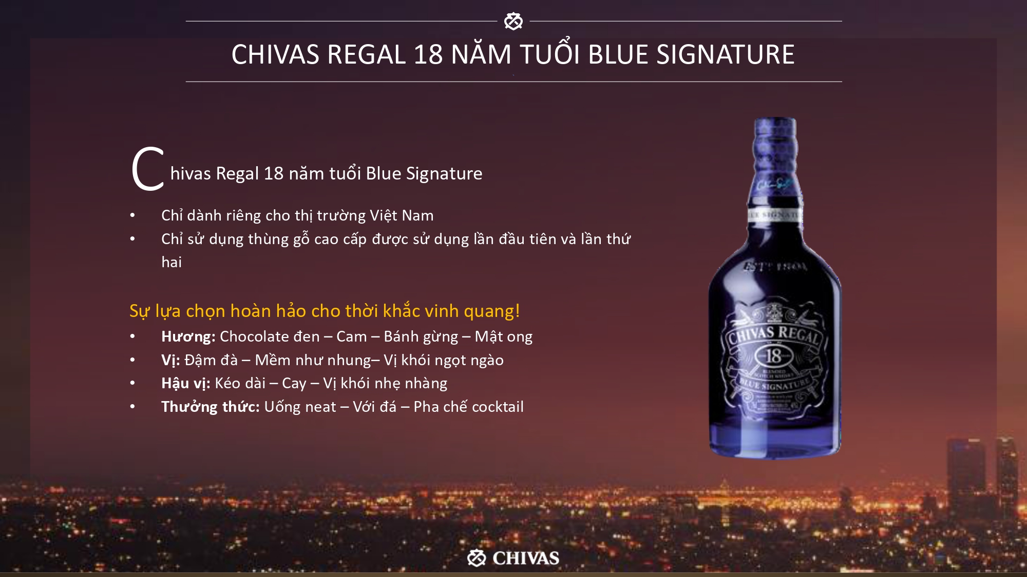 Chivas Regal 18YO Blue Signature (Blended Scotch Whisky)