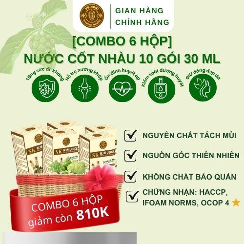 [COMBO 6 HỘP] NƯỚC CỐT NHÀU SK NONI 