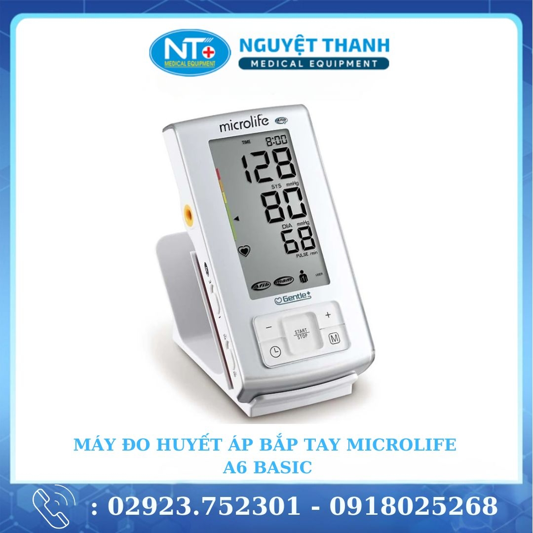 Máy Đo Huyết Áp Điện Tử Bắp Tay Microlife A6 Basic