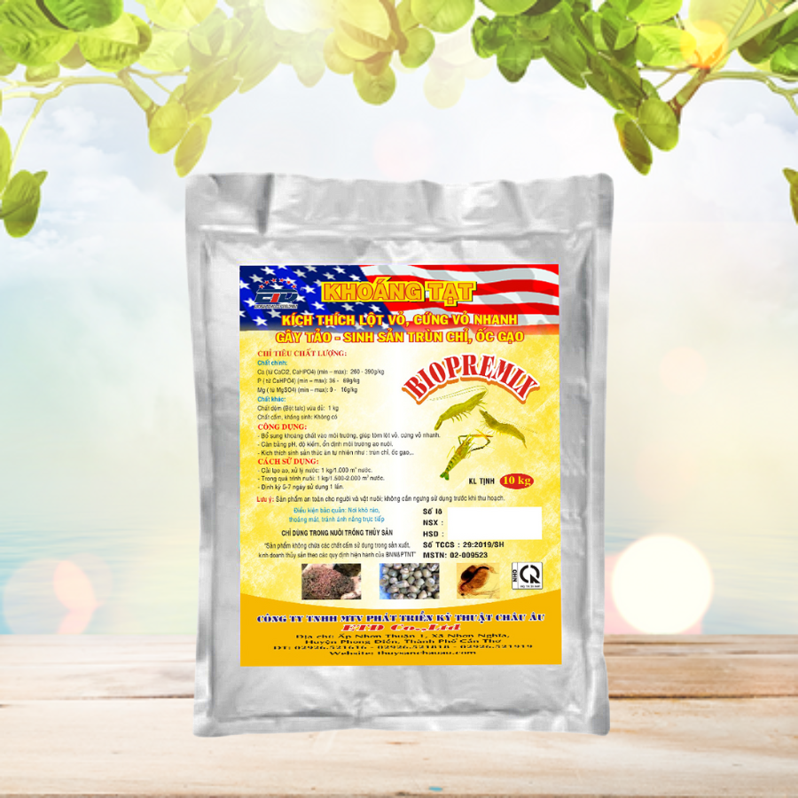 BIO PREMIX - Kích Thích Lột Vỏ, Cứng Vỏ Nhanh, Gây Tảo, Sinh Sản Trùn Chỉ, Ốc Gạo