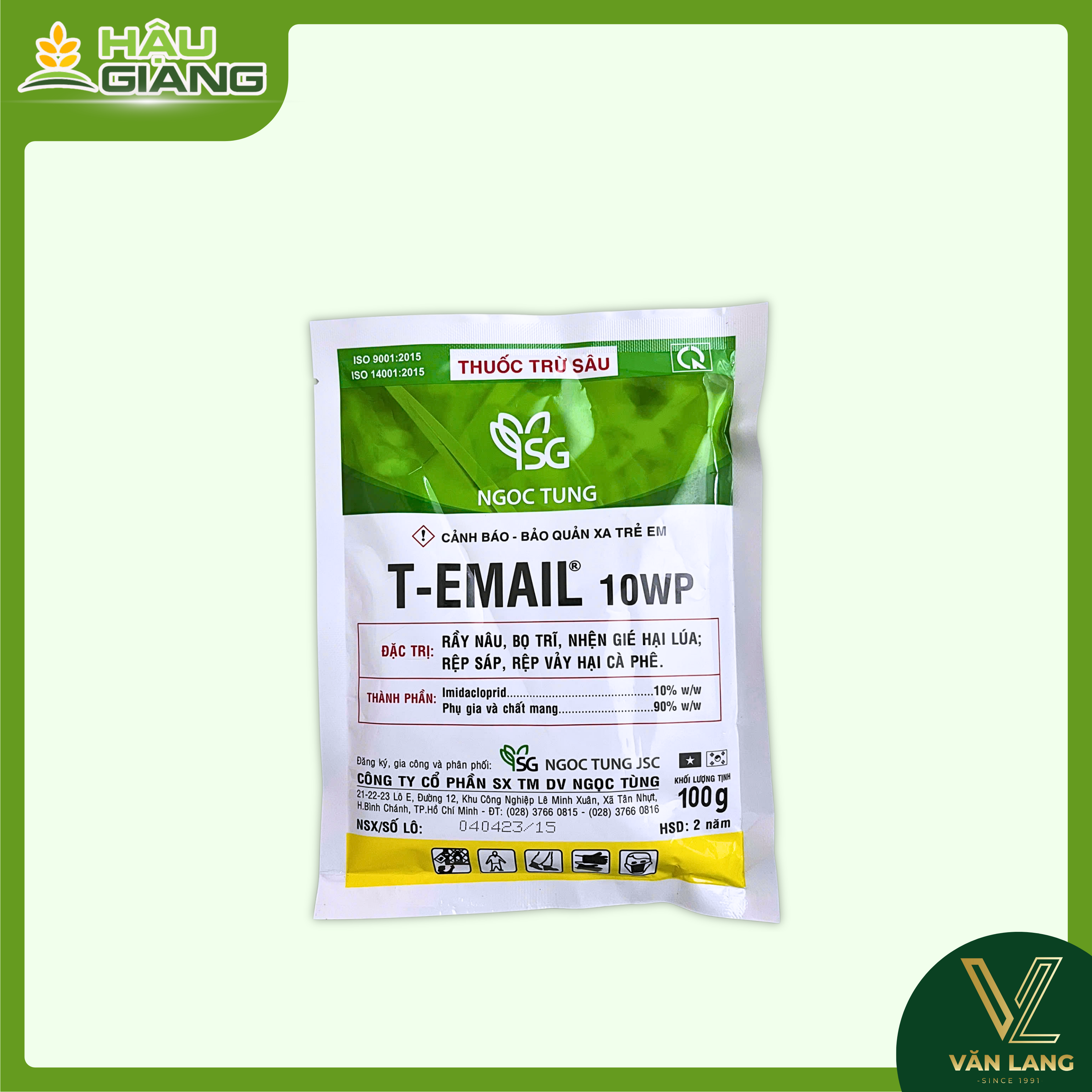 NGỌC TÙNG - Thuốc trừ sâu T- EMAIL 10WP 100GR