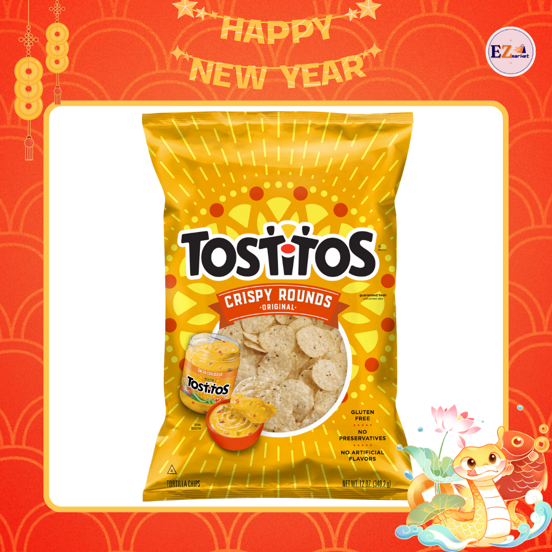 Bánh snack Tostitos Crispy Round  283.5g ,Date: 30.09.2025