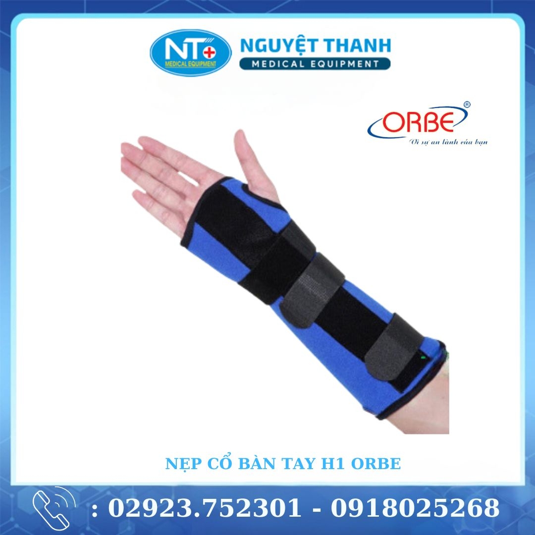 Nẹp cổ bàn tay H1 ORBE - Cố định gãy xương trật khớp bong gân cổ tay và bàn tay