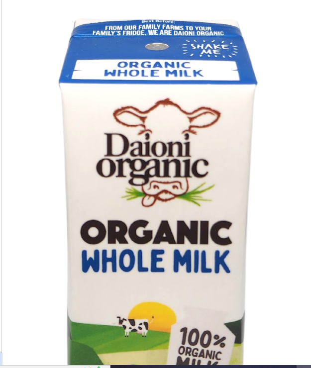 Sữa hữu cơ Nguyên Kem Daioni Organic 200ml*24