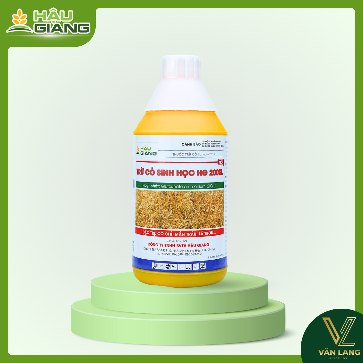 HẬU GIANG - Thuốc TRỪ CỎ SINH HỌC HG 200SL 900ML