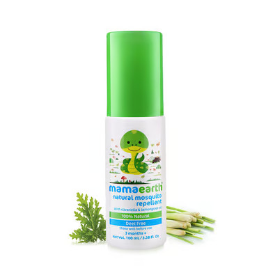 Xịt Chống Muỗi Thiên Nhiên - MamaEarth Natural Mosquito Repellent Spray, 100ml