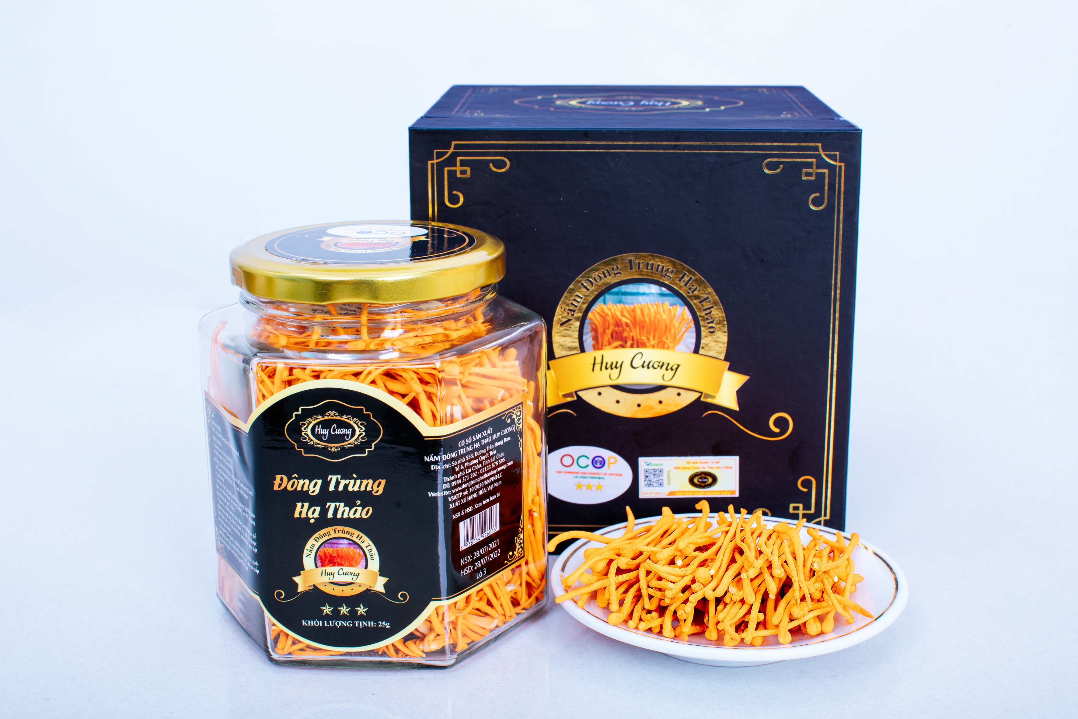 Đông trùng hạ thảo Huy Cương loại VIP hộp 25G
