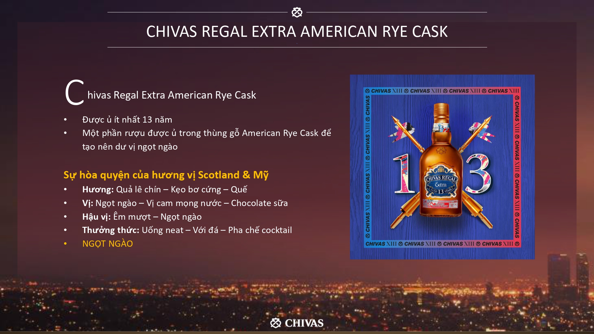 Chivas Regal Extra American Rye Cask 13YO (Blended Scotch Whisky)