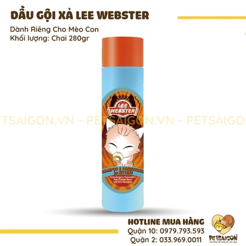 Dầu Gội Và Xả Cho Mèo Con Lee Webster
