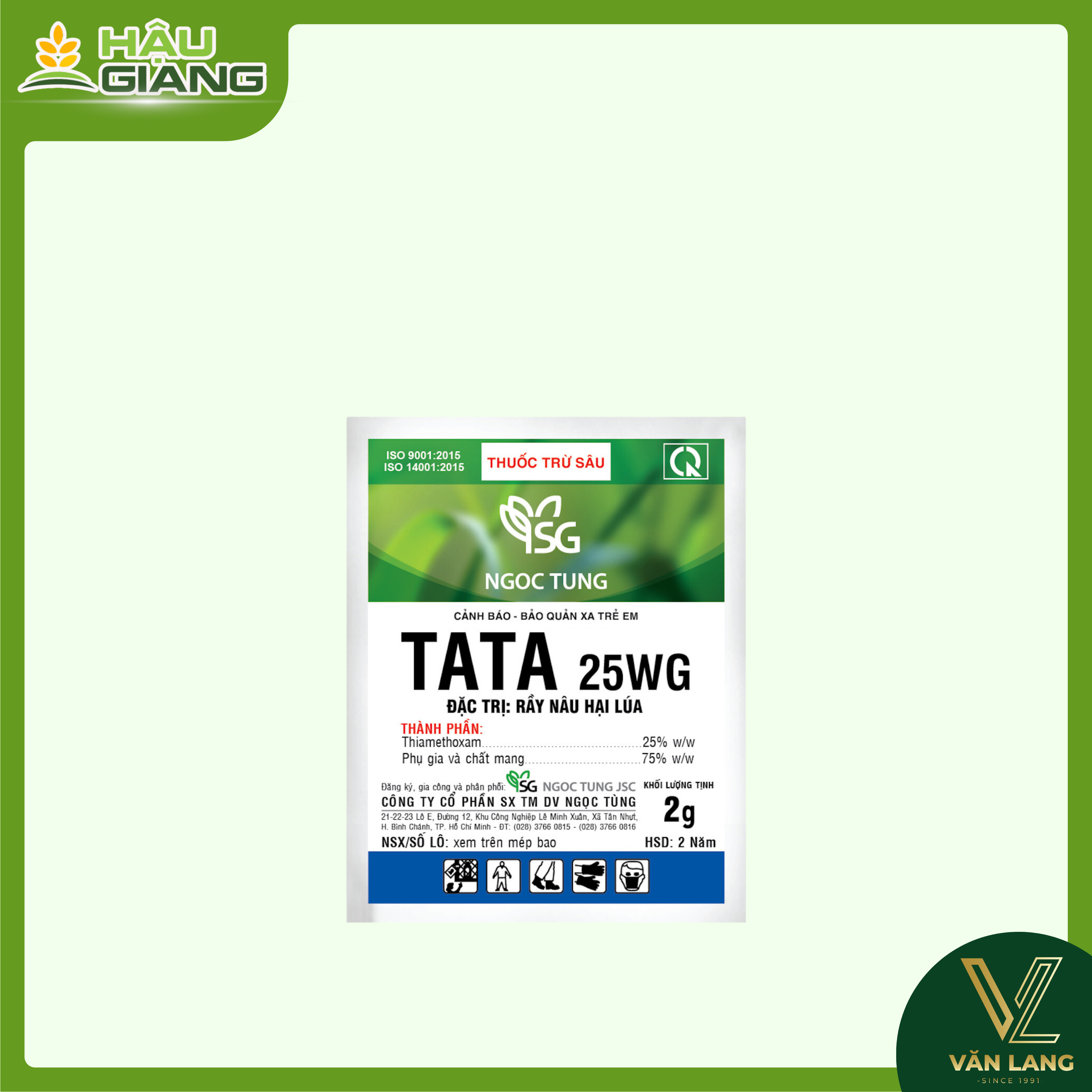 NGỌC TÙNG - Thuốc trừ sâu TATA 25 WG 2GR