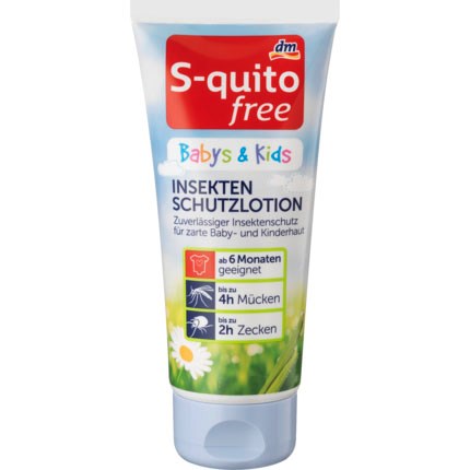 S-quitofree - Kem chống côn trùng cho trẻ em - Insektenschutzlotion für Babys&Kids, 100 ml