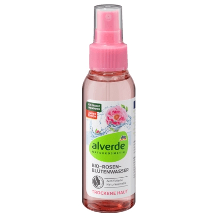 ALVERDE Bio rosen blutenwasser - Nước hoa hồng hữu cơ dạng xịt, 100ml