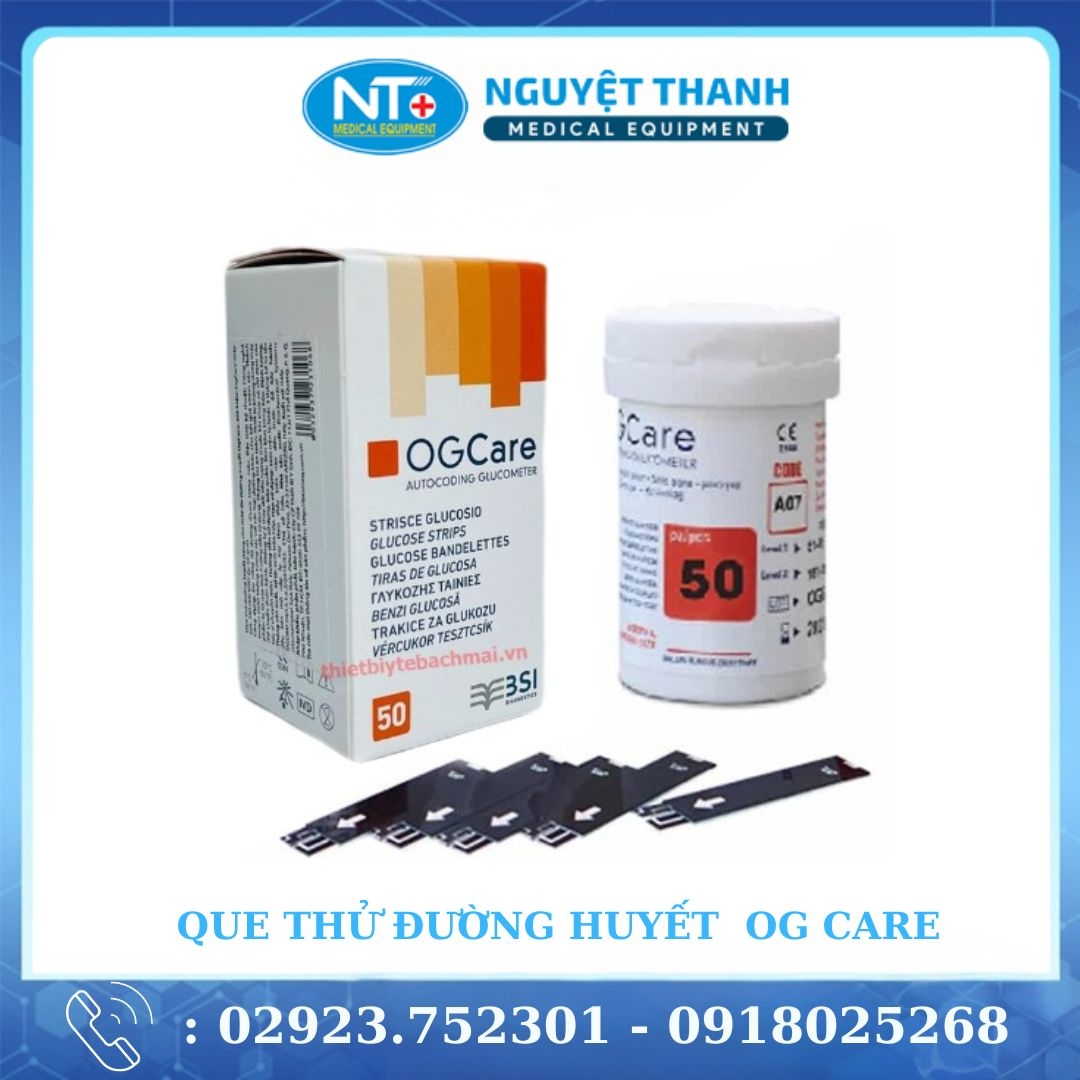 Que thử đường huyết Ogcare: Theo dõi lượng đường huyết chính xác tại nhà