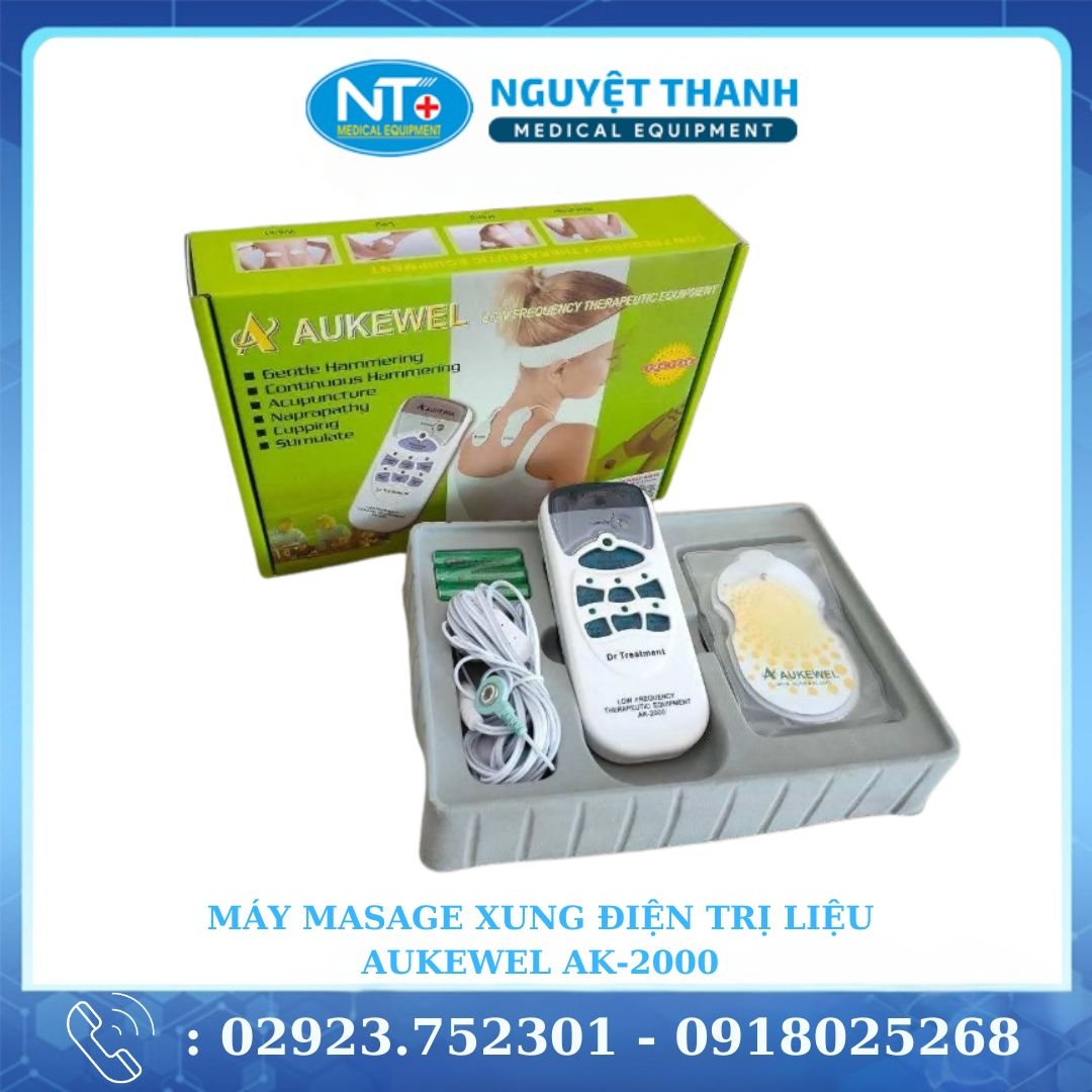 Máy Massage Xung Điện Aukewel AK-2000 ( 4 Miếng Dán )