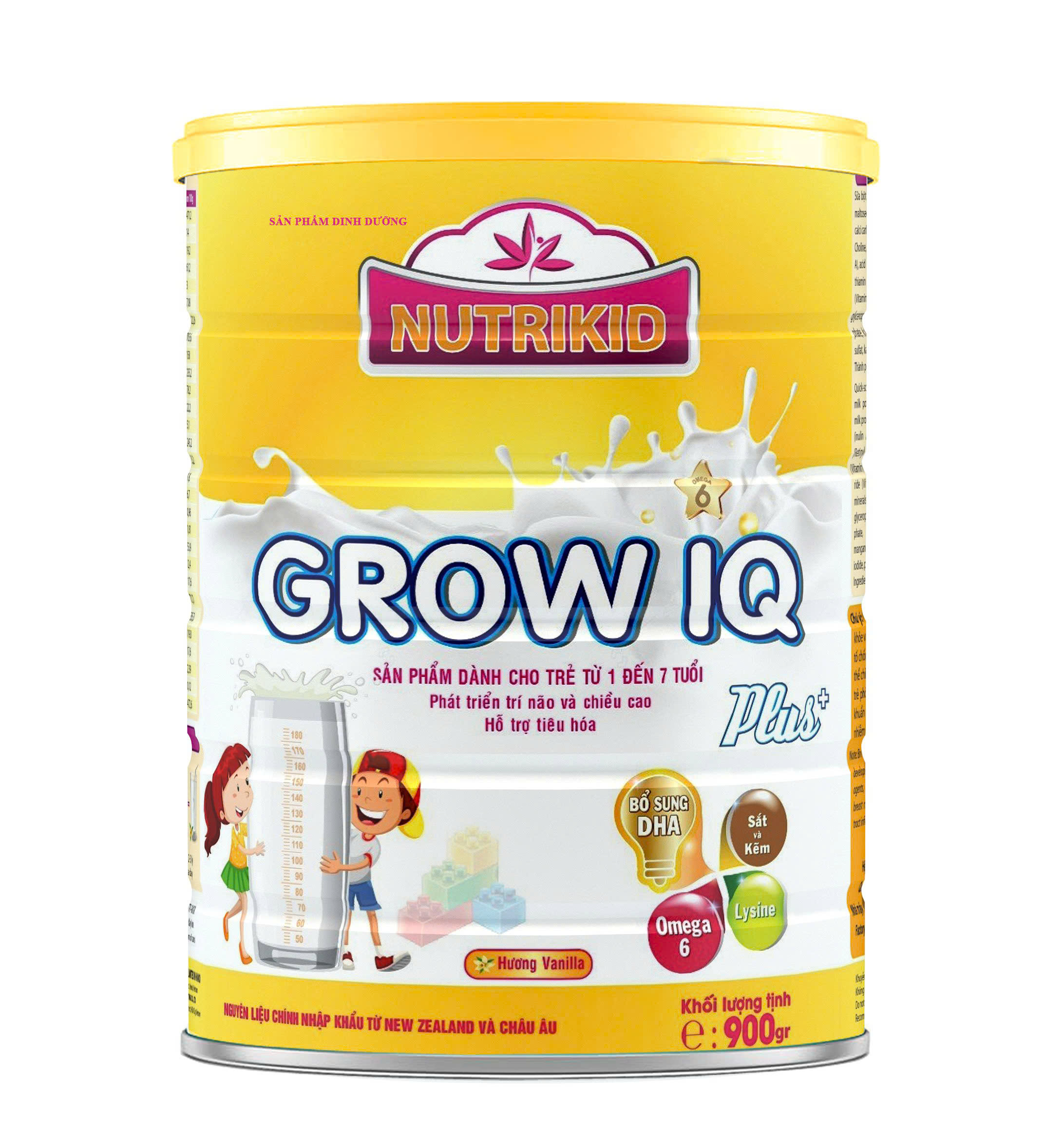 Sữa Nutrikid Grow phát triển trí não, chiều cao hỗ trợ cho bé từ 1-7 tuổi