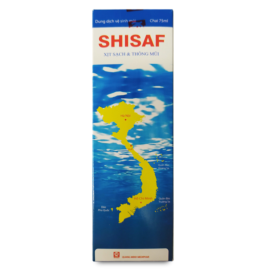 K2. Shisaf xịt muối biển người lớn lọ 75ml Quang Minh