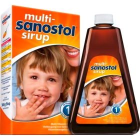 SANOSTOL 1 Multi Sanostol Syrup - Vitamin tổng hợp tăng đề kháng cho trẻ từ 1 tuổi, 300g