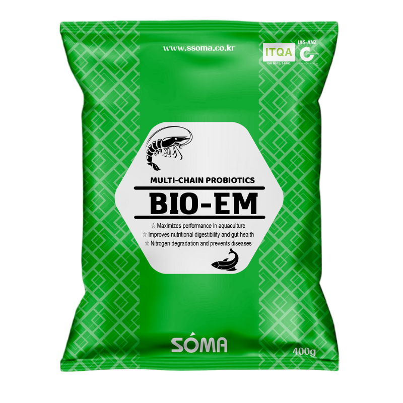 BIO-EM_MEN VI SINH LÀM SẠCH NƯỚC ĐÁY, KHÍ ĐỘC, Gói 400 gram/Thùng 20 gói.