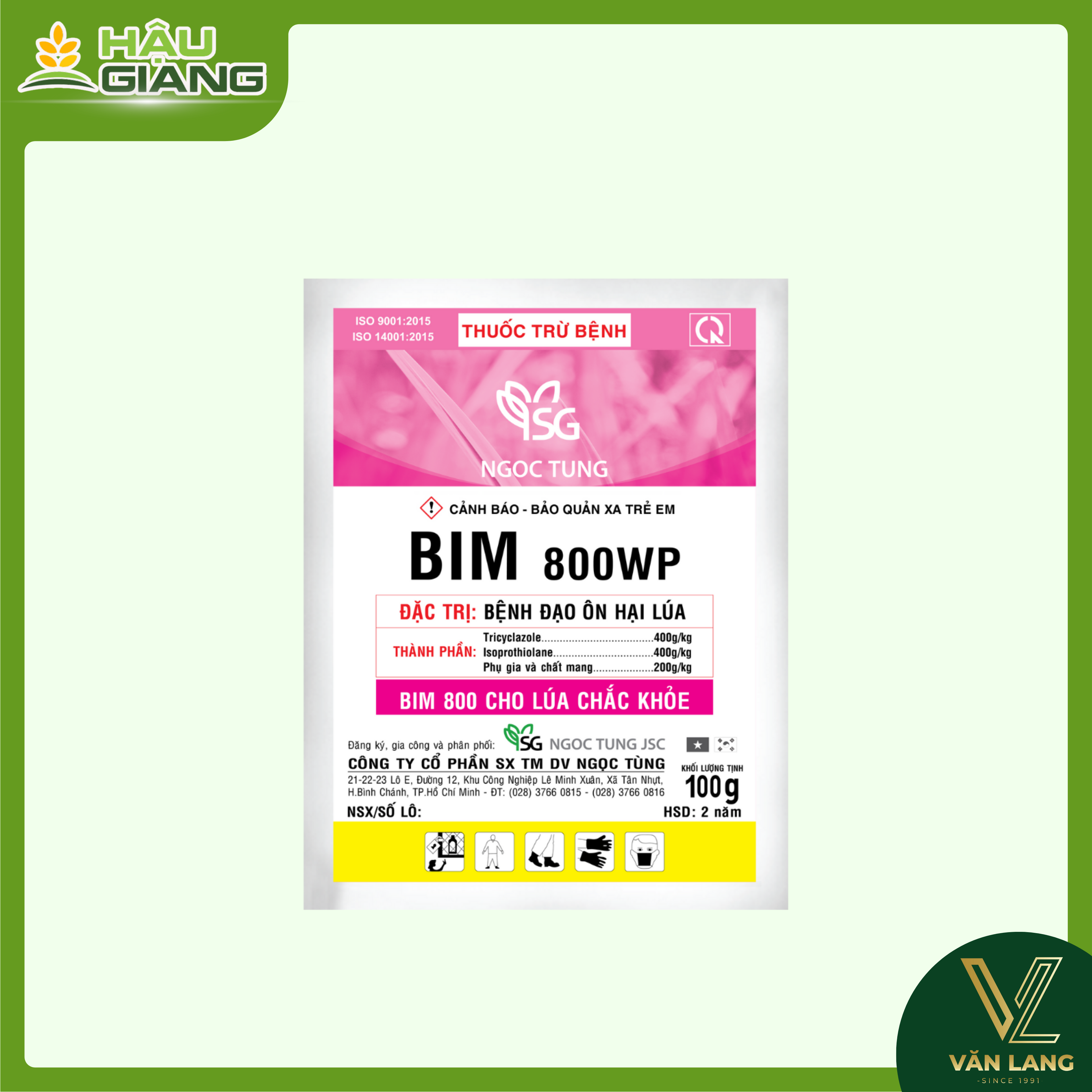 NGỌC TÙNG - Thuốc trừ bệnh BIM 800WP 100GR