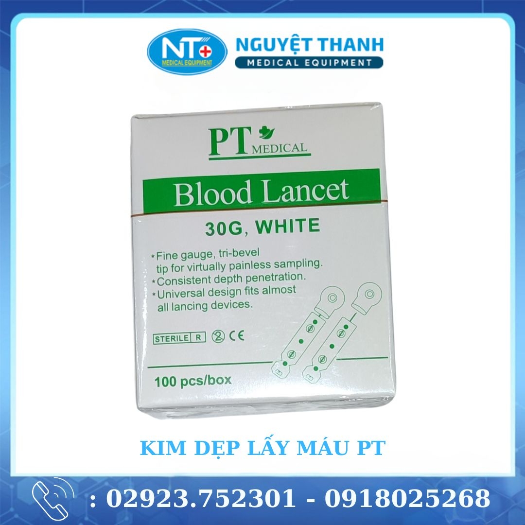 Kim Dẹp Lấy Máu Thử Đường Huyết PT Medical 