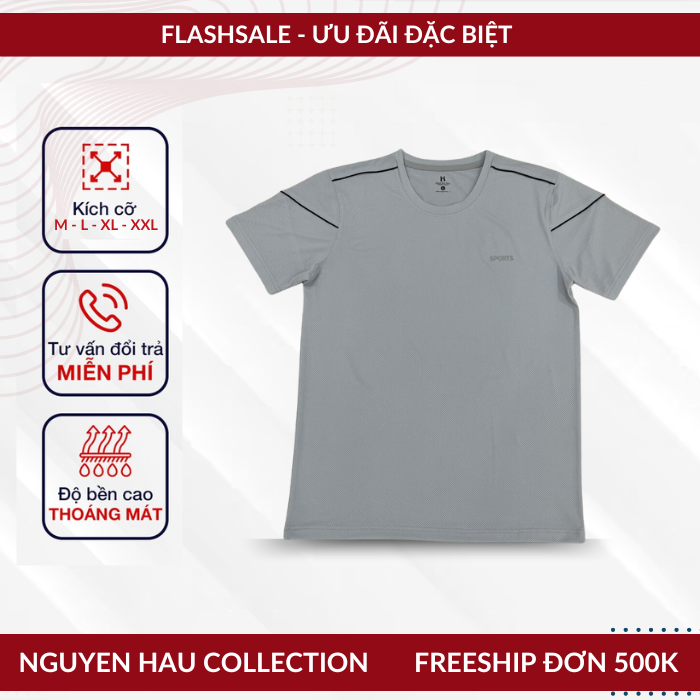 Áo Thể Thao Nam Cổ Tròn - Mẫu 007