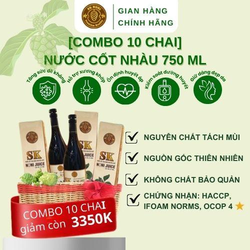 [COMBO 10 CHAI] NƯỚC CỐT NHÀU SK NONI 750 ML