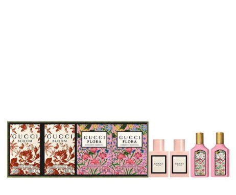 Set Mini Gucci Bloom EDP & Gucci Flora Gorgeous Gardenia EDP 4pcs ( 5ml x 4 )