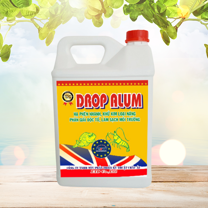 DROP ALUM - Hạ Phèn Nhanh, Khử Kim Loại Nặng