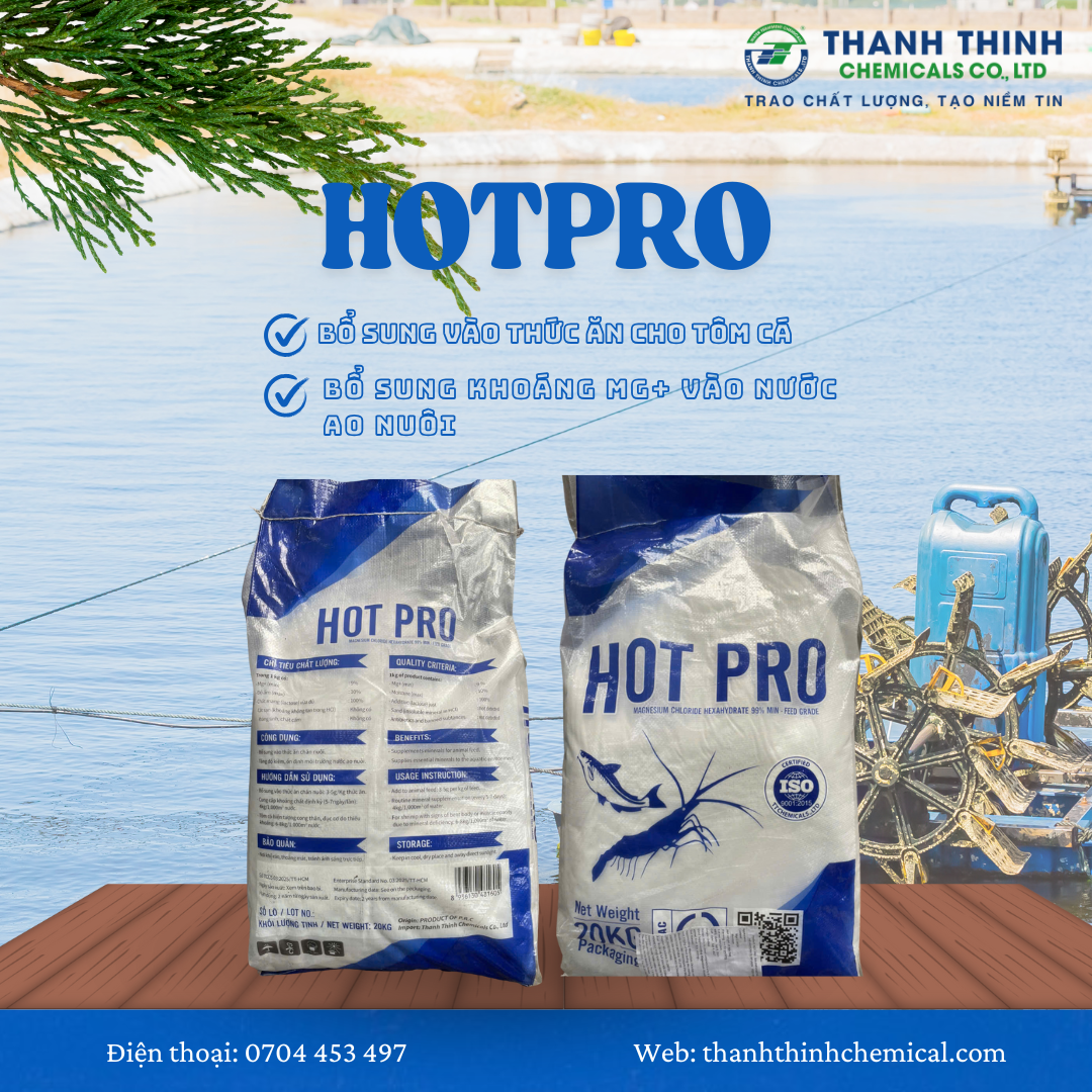HOTPRO - Bổ sung khoáng chất vào nước ao nuôi