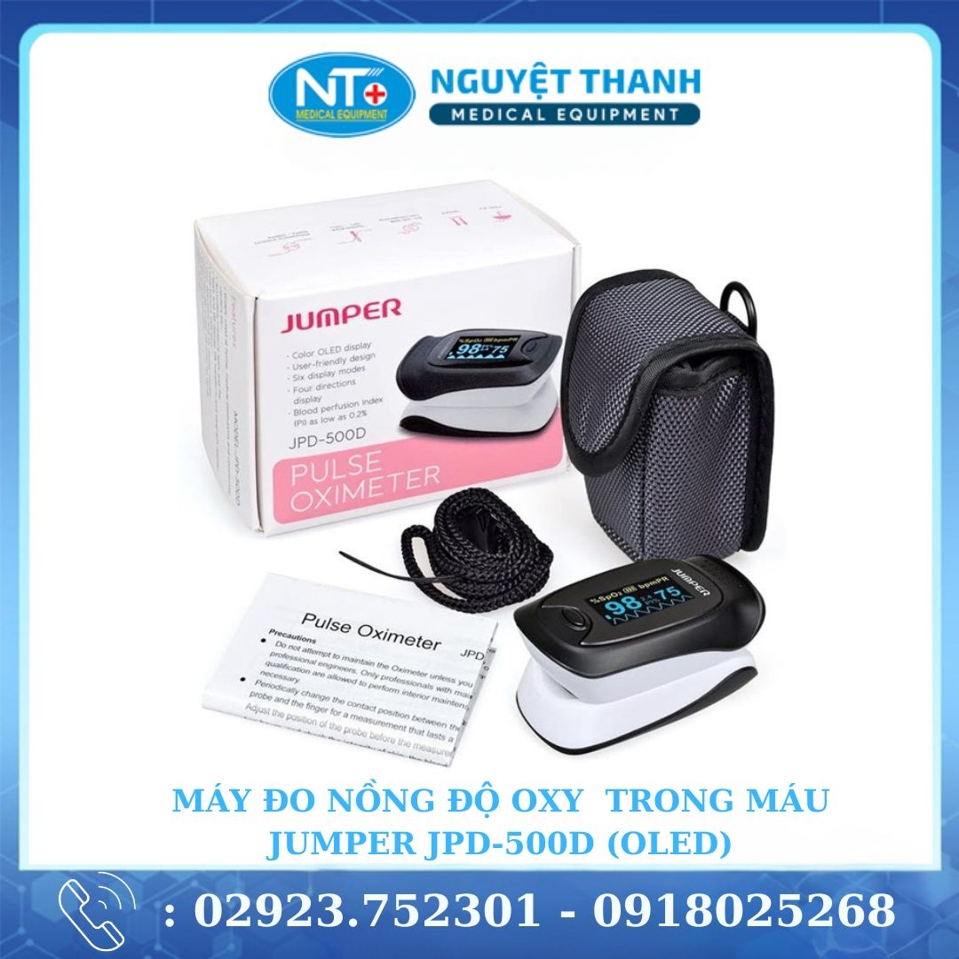 Máy Đo Nồng Độ Oxy Máu Và Nhịp Tim Jumper JPD-500D (OLED)