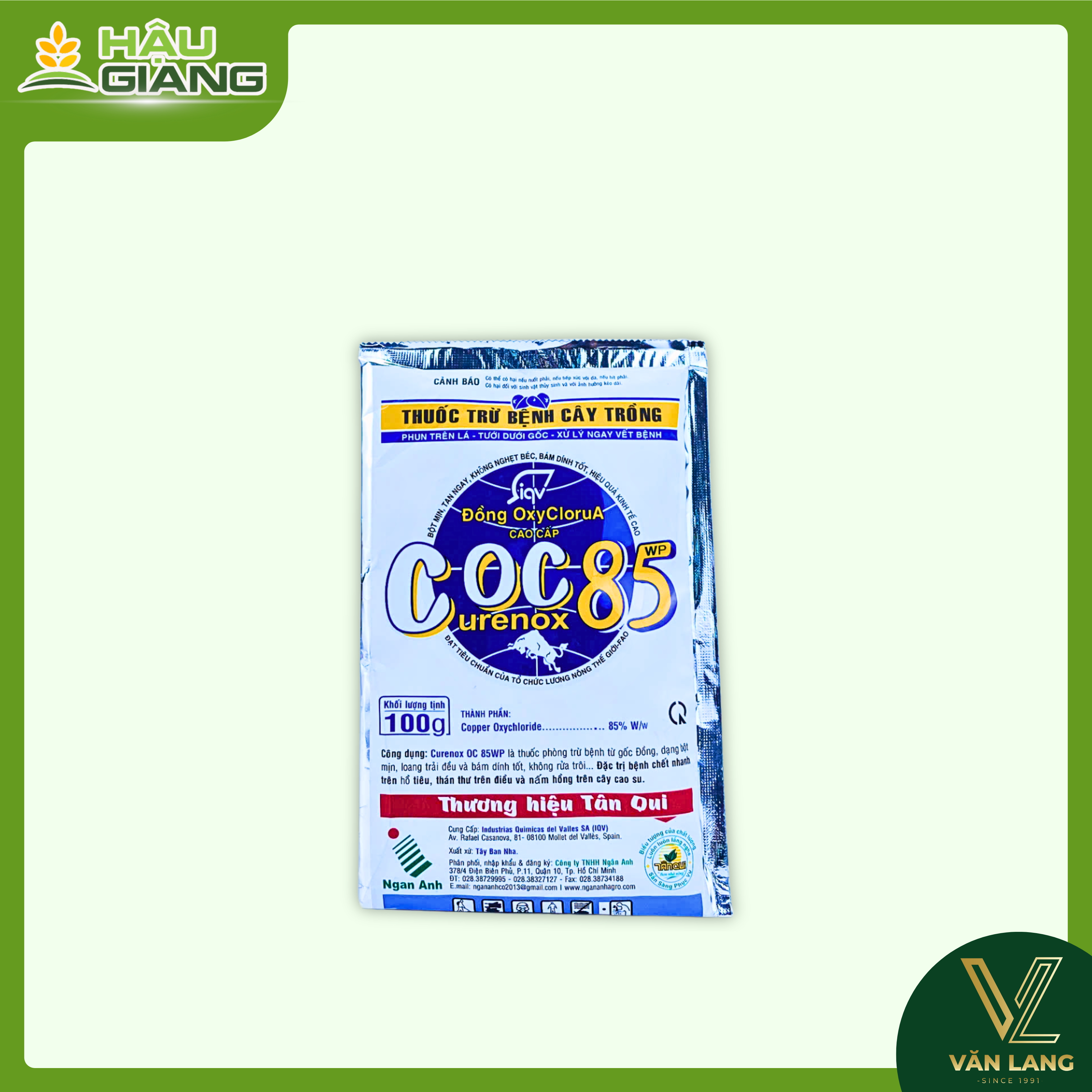 NGÂN ANH - Thuốc trừ bệnh COC 85WP 100g