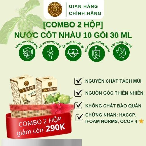 [COMBO 2 HỘP] NƯỚC CỐT NHÀU SK NONI 