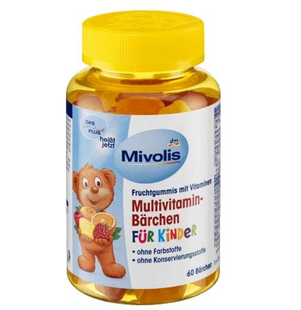 DAS gesunde PLUS Multivitamin Barchen - Kẹo dẻo Gấu bổ sung Vitamin tổng hợp cho trẻ em, lọ 60 viên