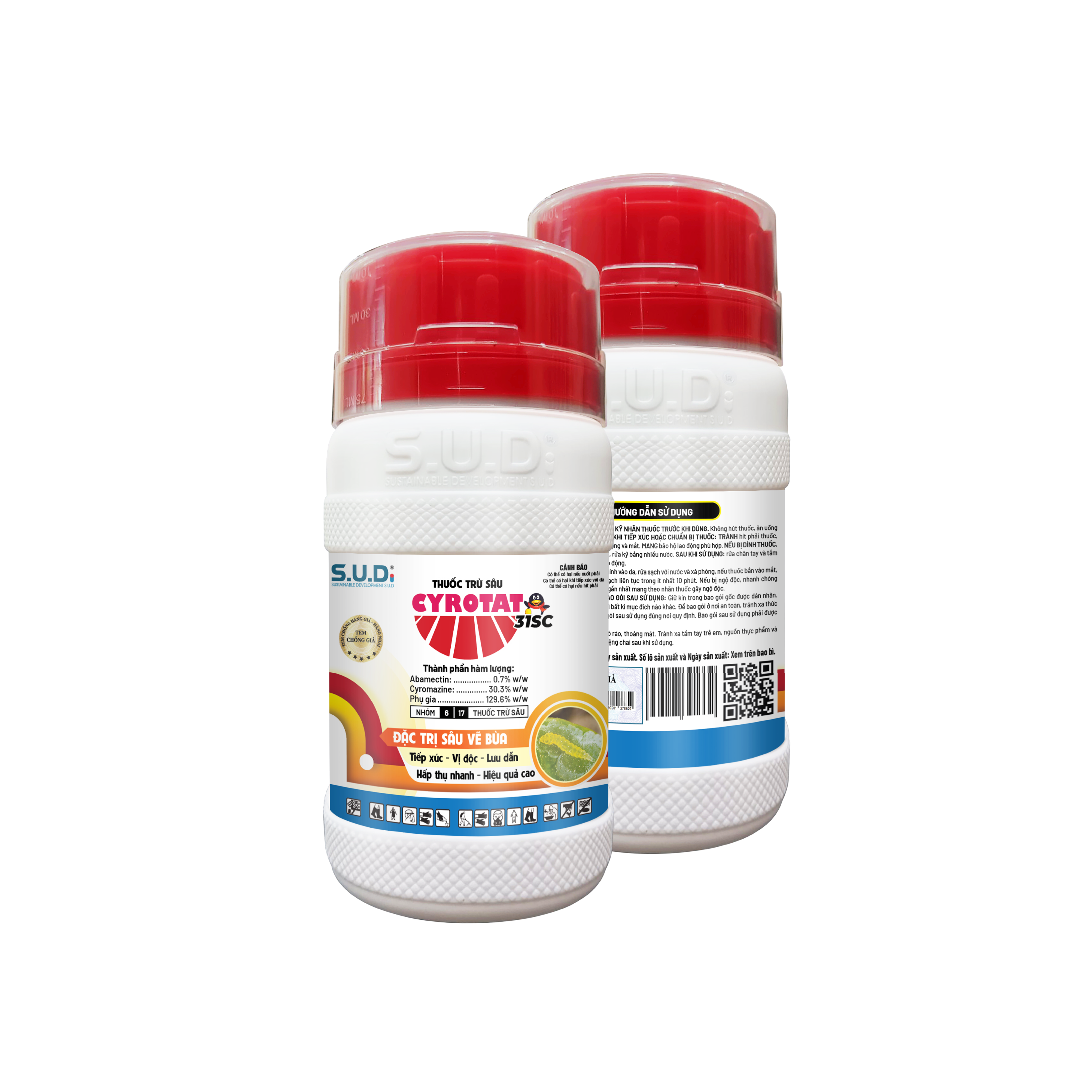 thuốc trừ sâu, đặc trị sâu vẽ bùa, công ty s.u.d, cytotat 315sc, Abamectin, Cyromazine