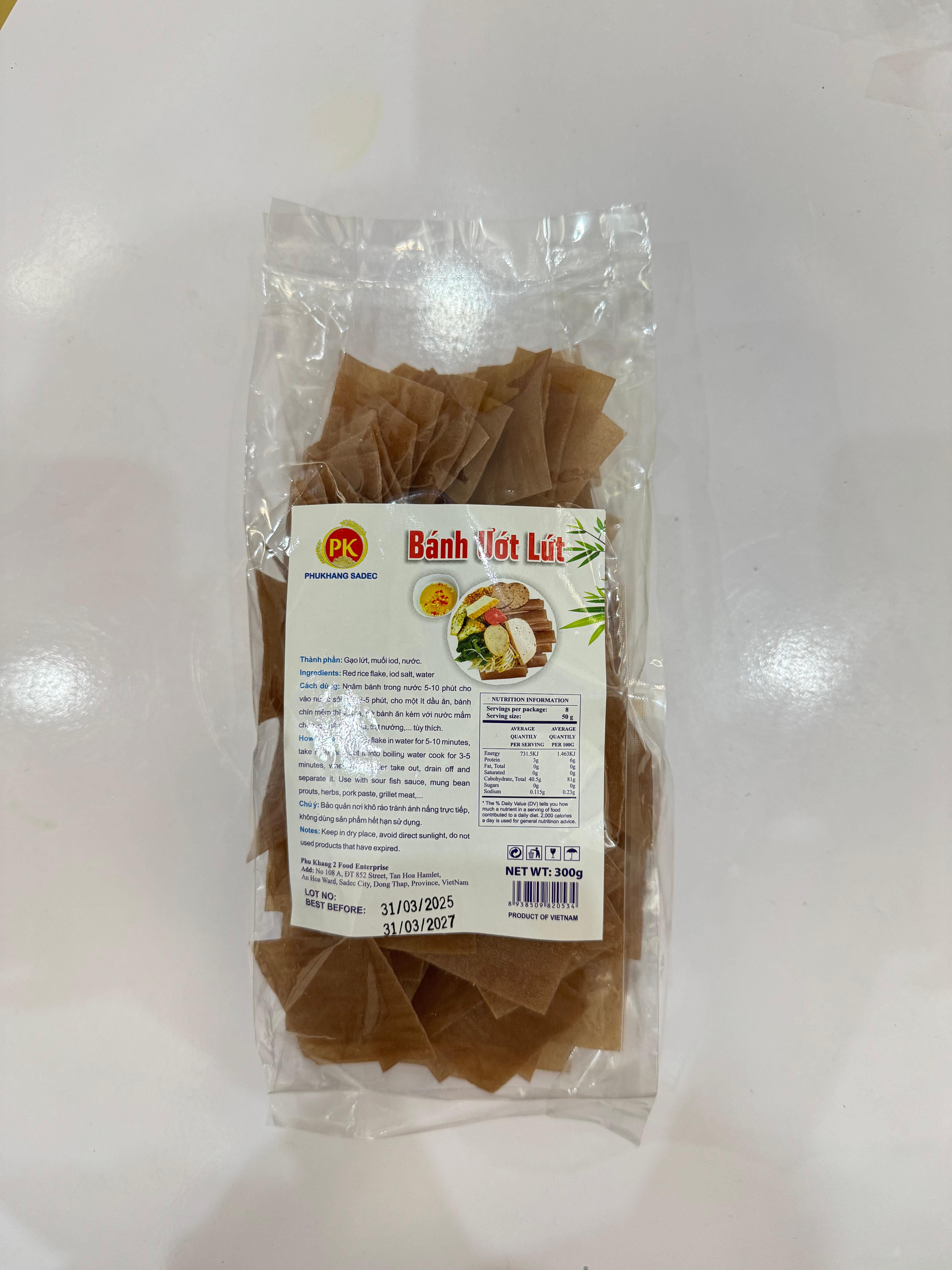 Bánh ướt gạo lứt Phú Khang Sa đéc