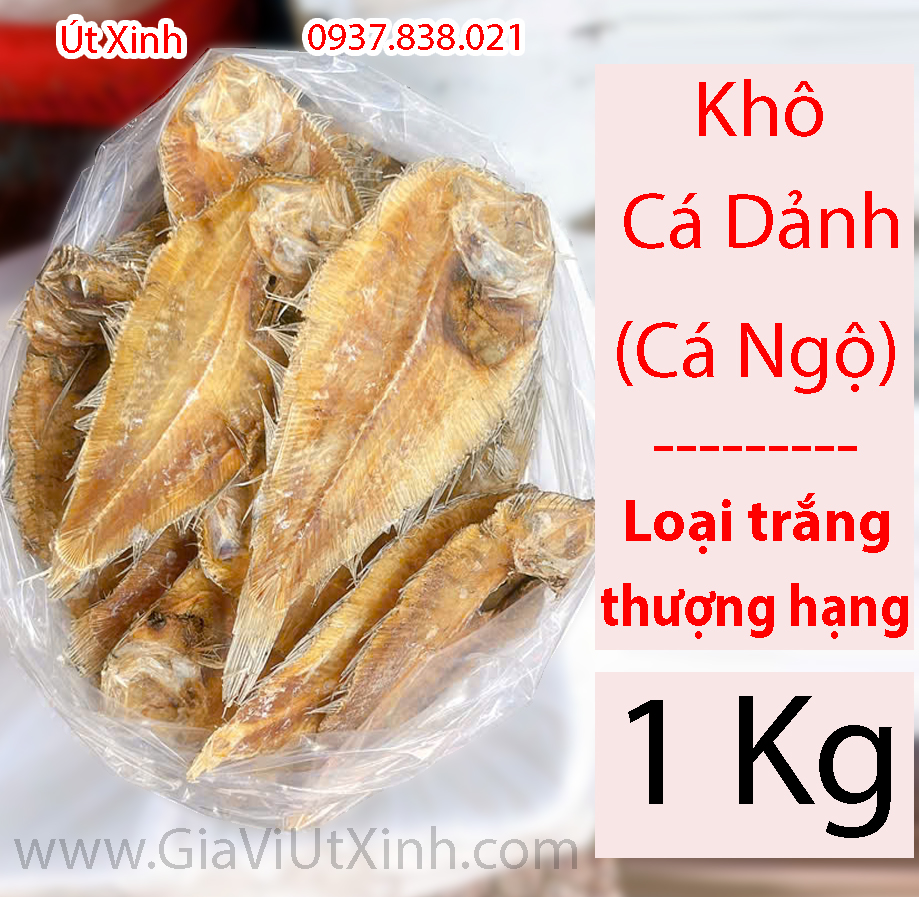 KHÔ CÁ DẢNH (CÁ VẢNH - CÁ NGỘ) - LOẠI TRẮNG THƯỢNG HẠNG - GÓI 500G - 1KG