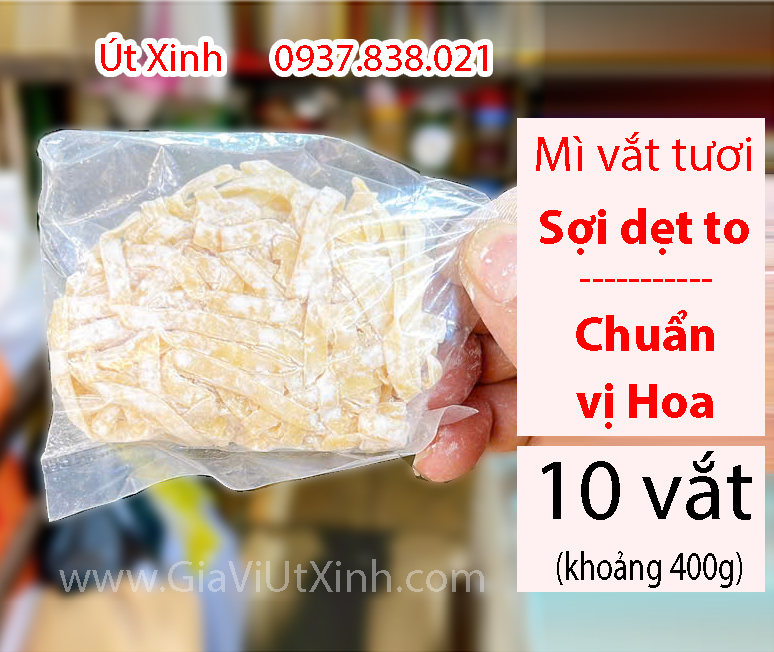 MÌ VẮT TƯƠI SỢI DẸT TO 400G (10 VẮT) – HƯƠNG VỊ HOA TRUYỀN THỐNG
