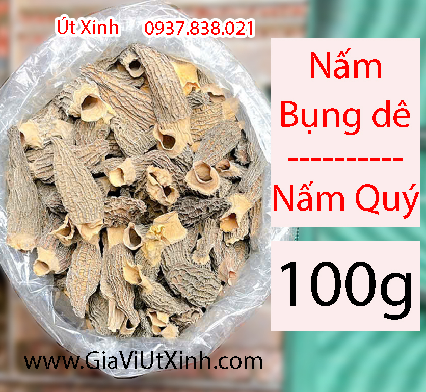 NẤM BỤNG DÊ (NẤM QUÝ) 100G- 250G- 500G - MOREL MUSHROOM